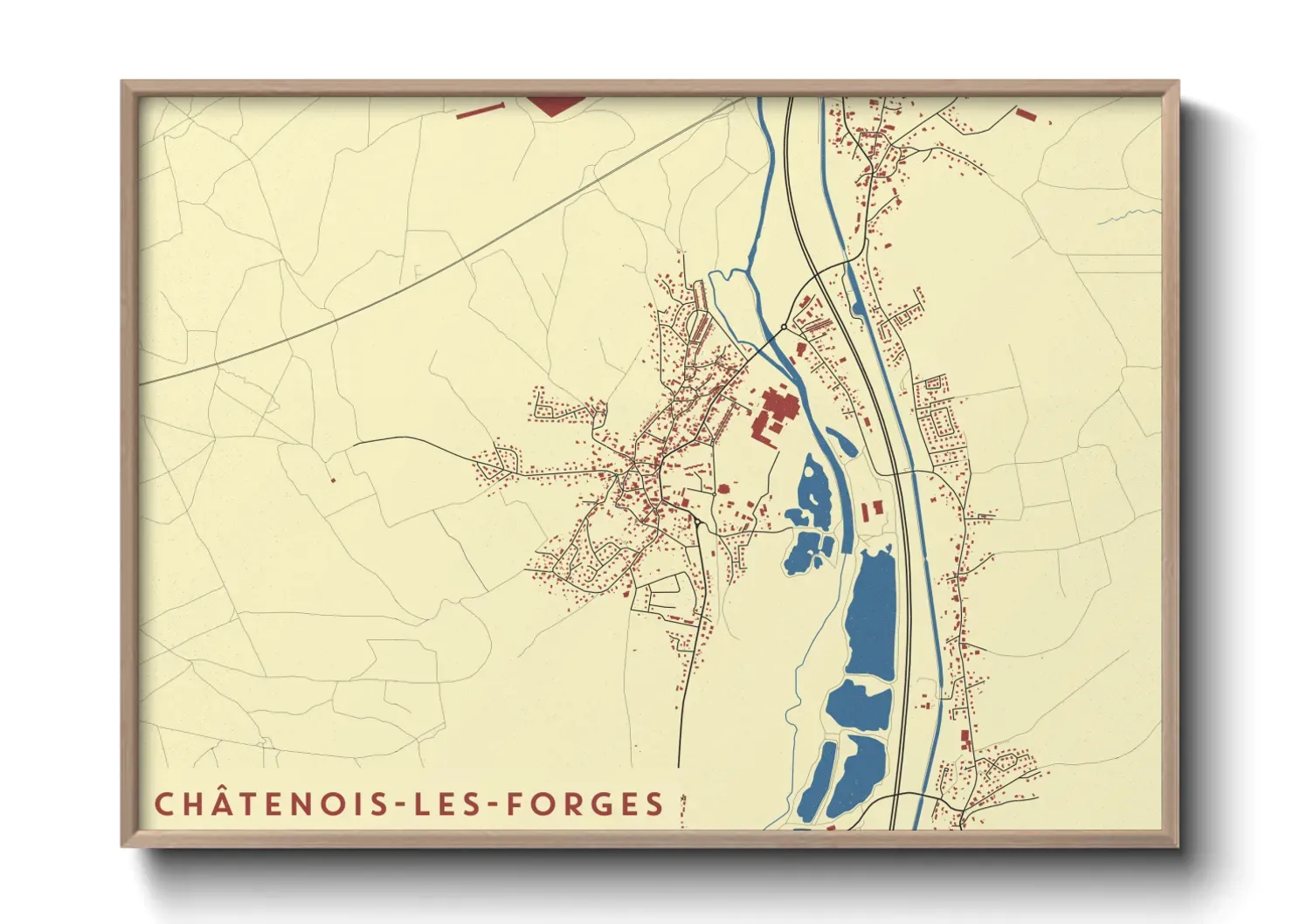 Un poster carteChâtenois-les-Forges