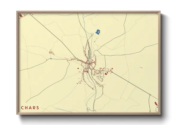 Une affiche de carte sur Chars