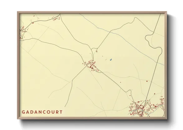 Une affiche de carte sur Gadancourt