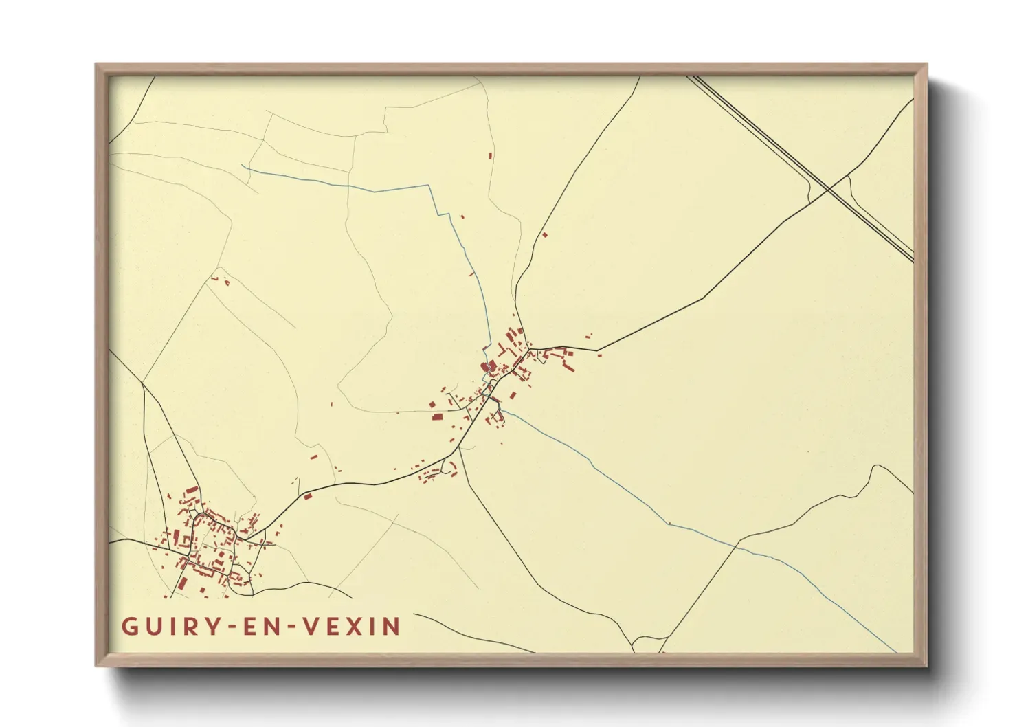 Un poster carteGuiry-en-Vexin