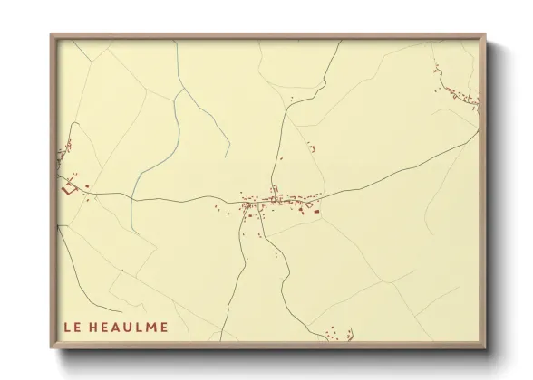 Une affiche de carte sur Le Heaulme