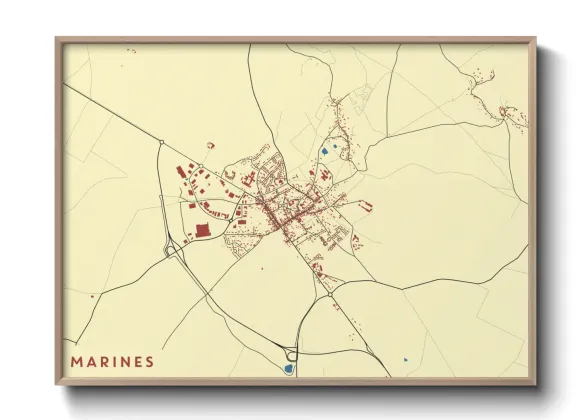 Une affiche de carte sur Marines