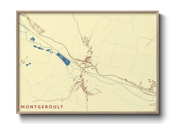 Une affiche de carte sur Montgeroult