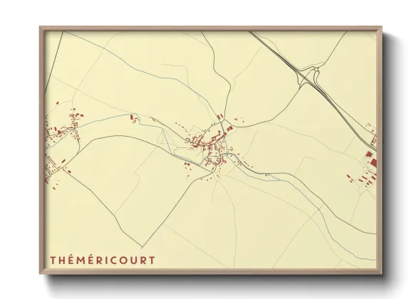 Une affiche de carte sur Théméricourt