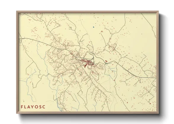 Une affiche de carte sur Flayosc