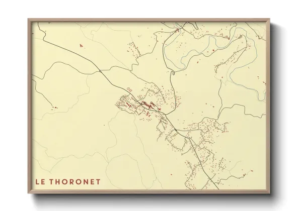 Une affiche de carte sur Le Thoronet