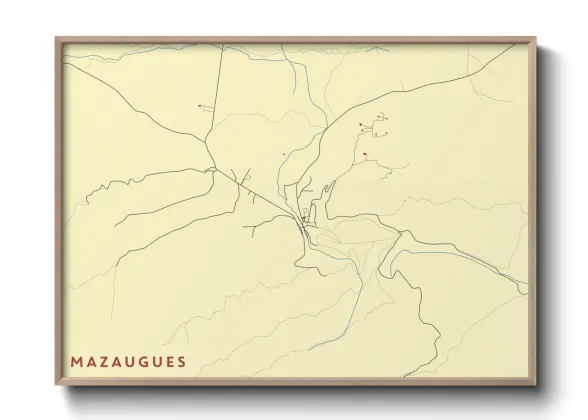 Une affiche de carte sur Mazaugues