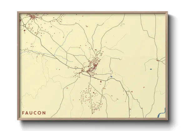 Une affiche de carte sur Faucon