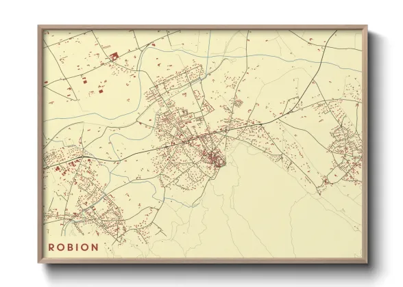 Une affiche de carte sur Robion