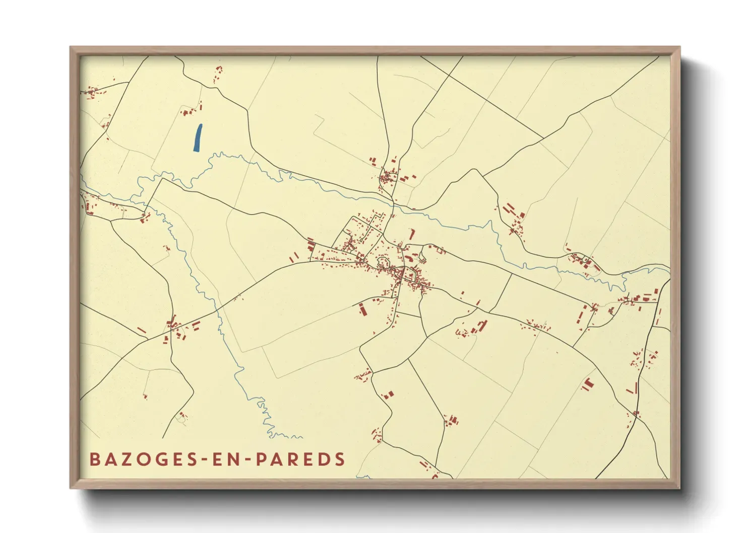 Un poster carteBazoges-en-Pareds