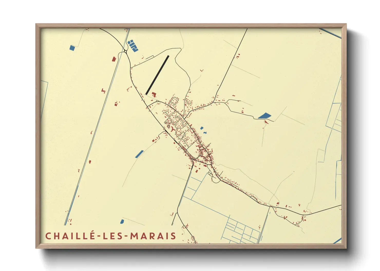 Un poster carteChaillé-les-Marais
