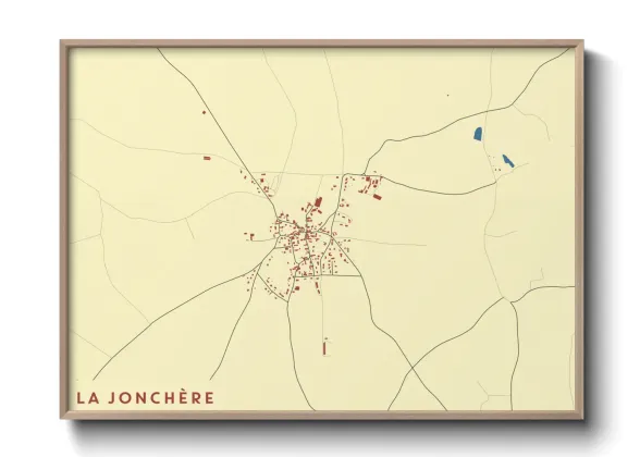 Une affiche de carte sur La Jonchère