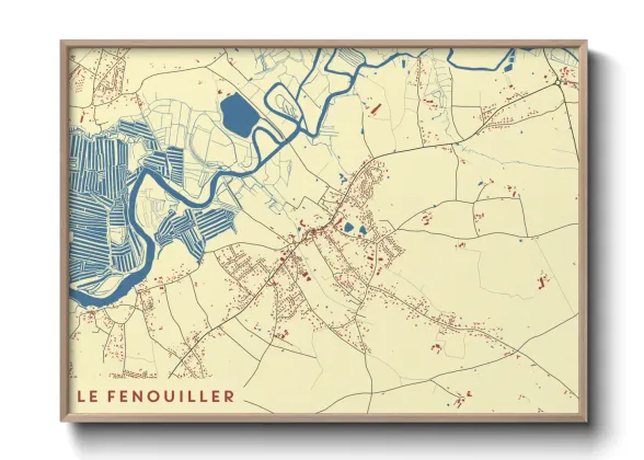 Une affiche de carte sur Le Fenouiller