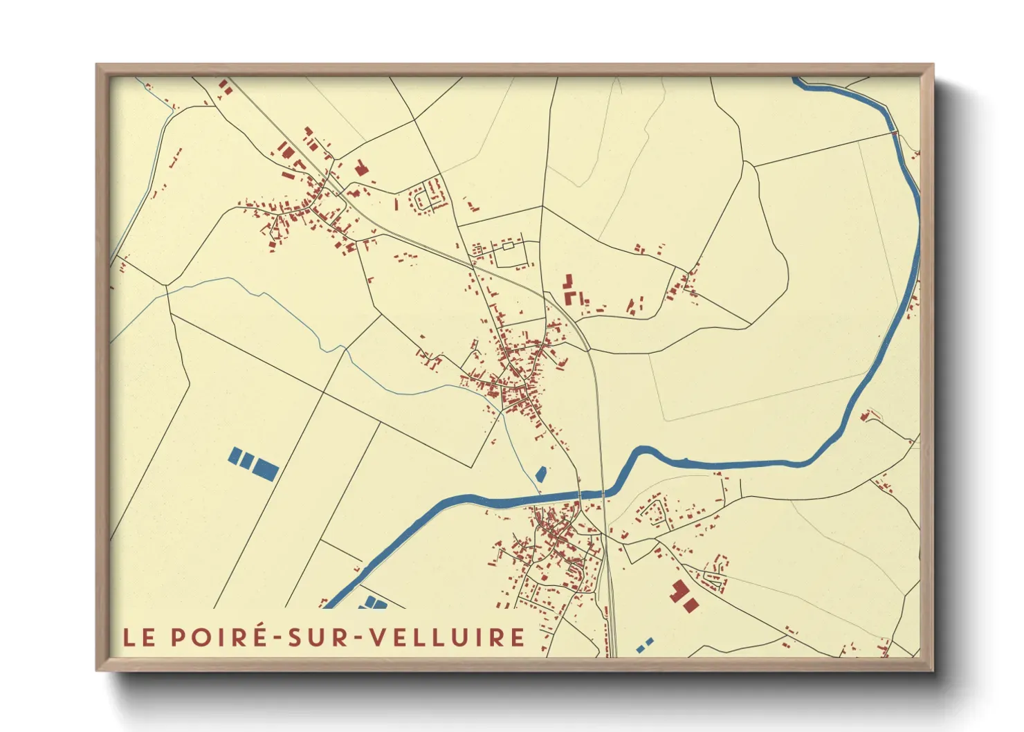 Un poster carteLe Poiré-sur-Velluire