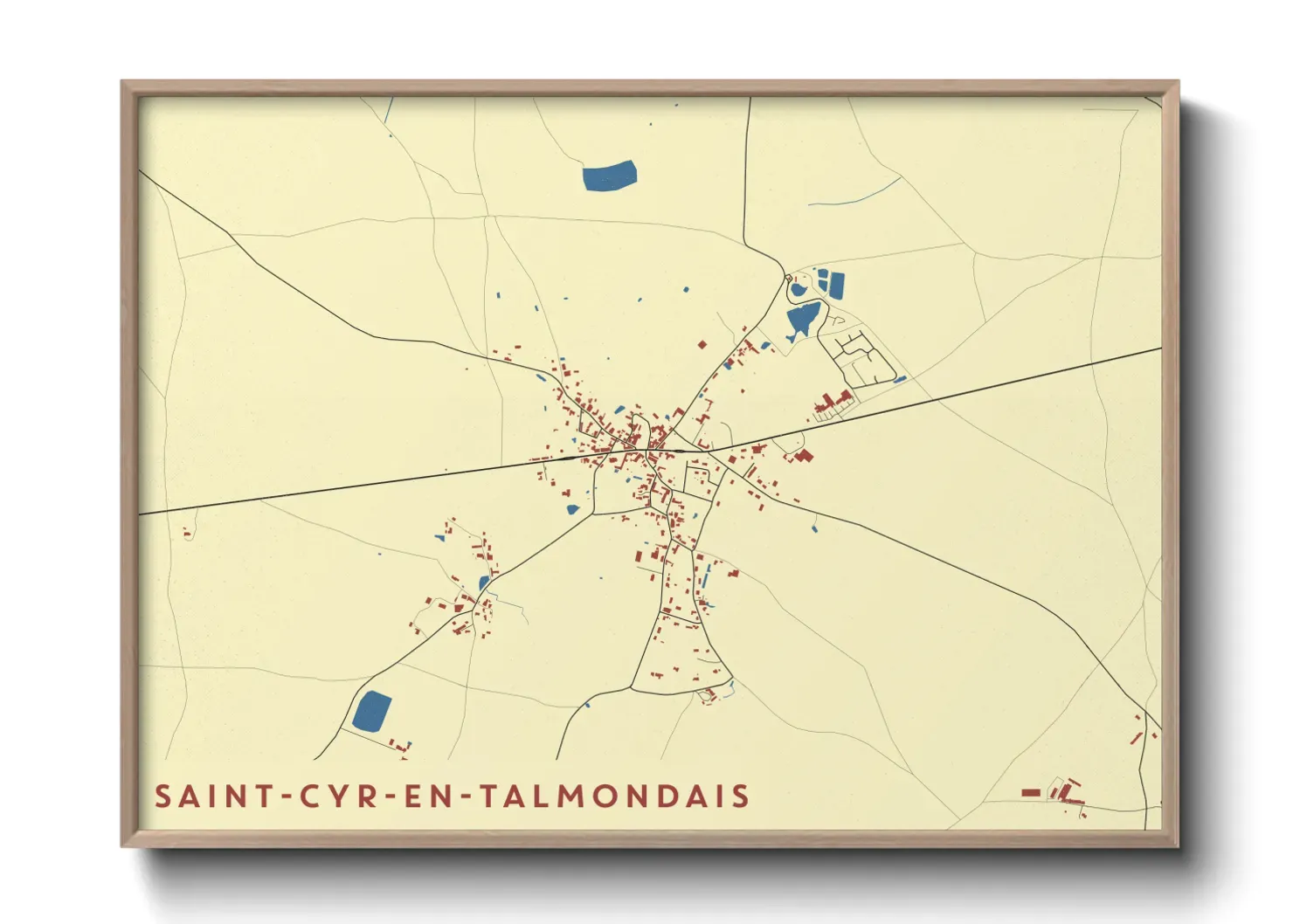 Un poster carteSaint-Cyr-en-Talmondais