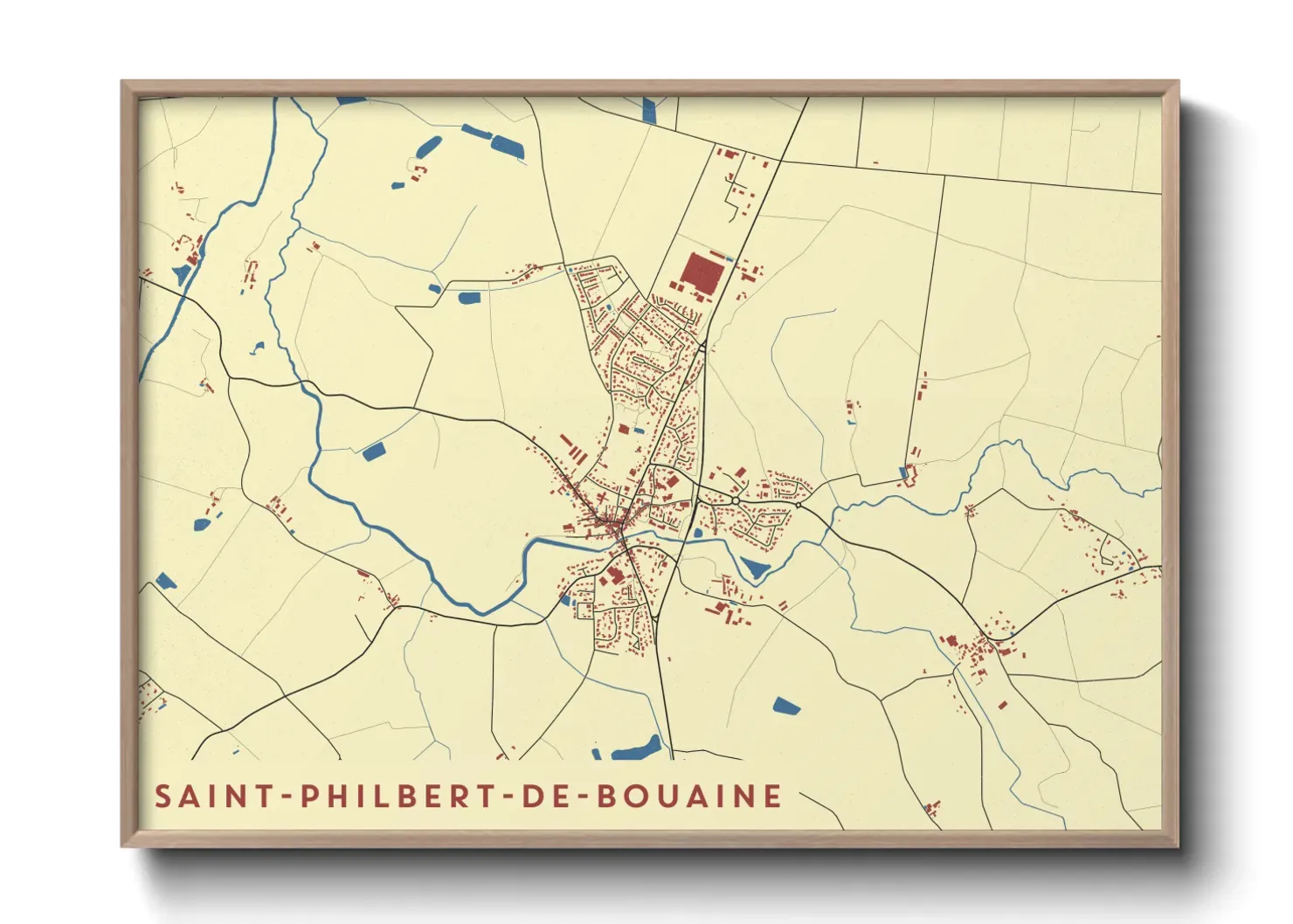 Un poster carteSaint-Philbert-de-Bouaine