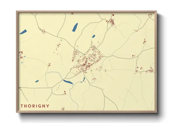 Une affiche de carte sur Thorigny