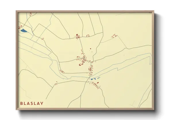 Une affiche de carte sur Blaslay