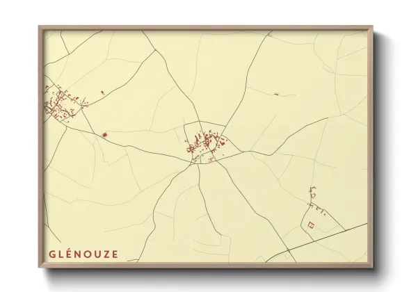 Une affiche de carte sur Glénouze