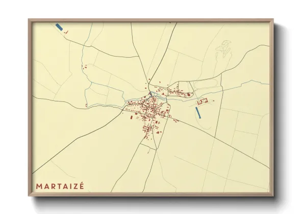 Une affiche de carte sur Martaizé