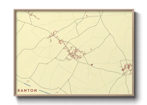 Une affiche de carte sur Ranton