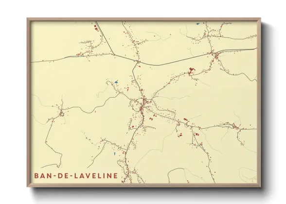 Une affiche de carte sur Ban-de-Laveline