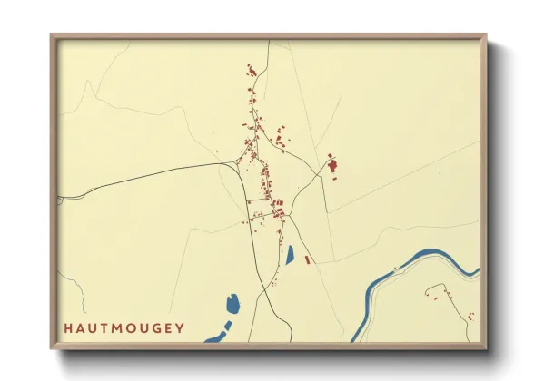 Une affiche de carte sur Hautmougey