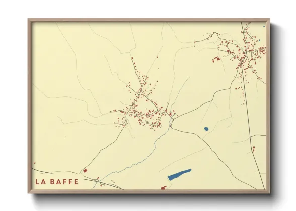Une affiche de carte sur La Baffe
