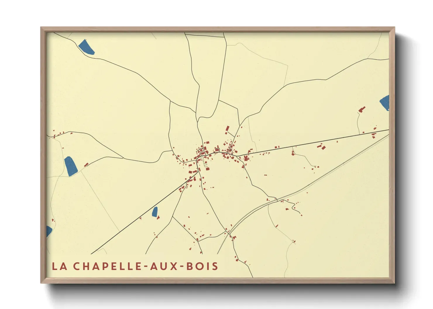 Un poster carteLa Chapelle-aux-Bois