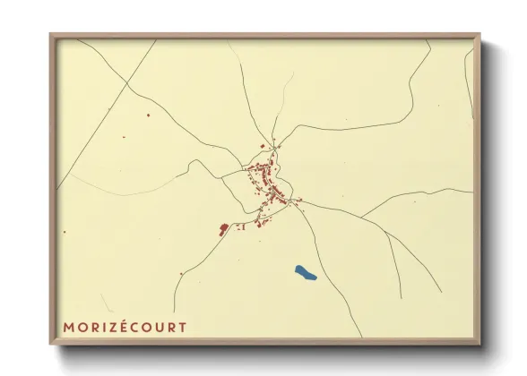 Une affiche de carte sur Morizécourt