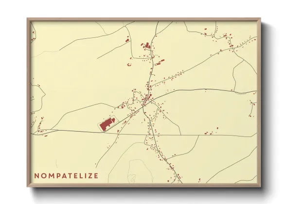 Une affiche de carte sur Nompatelize