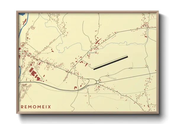 Une affiche de carte sur Remomeix