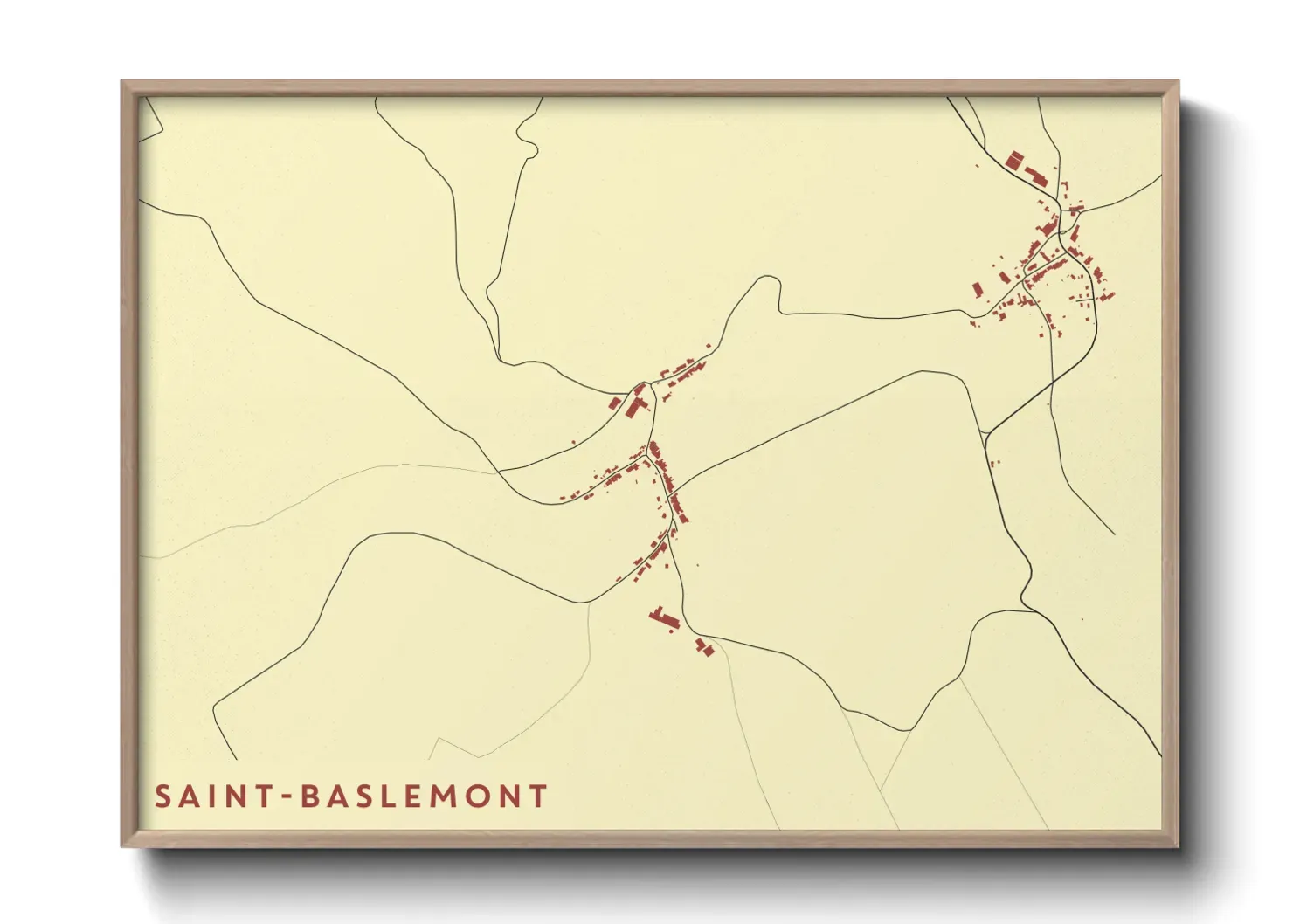 Un poster carteSaint-Baslemont