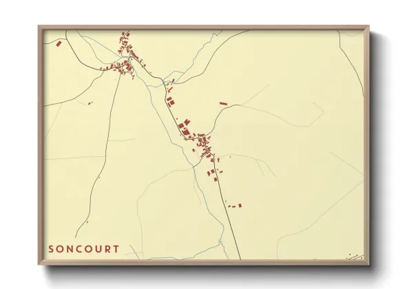 Une affiche de carte sur Soncourt