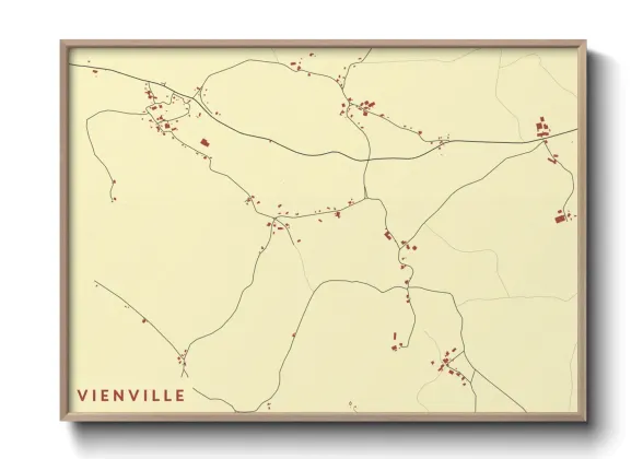Une affiche de carte sur Vienville