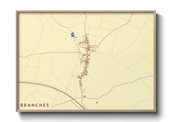 Une affiche de carte sur Branches