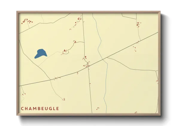 Une affiche de carte sur Chambeugle