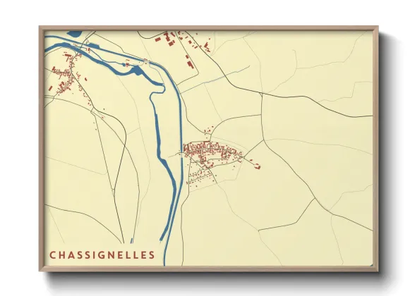 Une affiche de carte sur Chassignelles