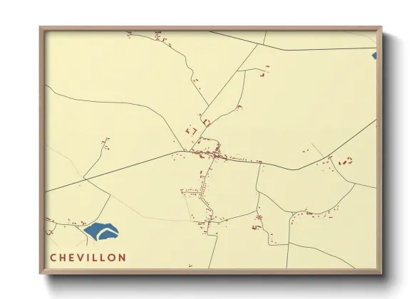 Une affiche de carte sur Chevillon