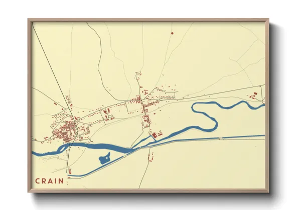 Une affiche de carte sur Crain