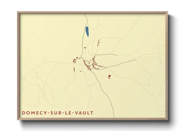 Une affiche de carte sur Domecy-sur-le-Vault