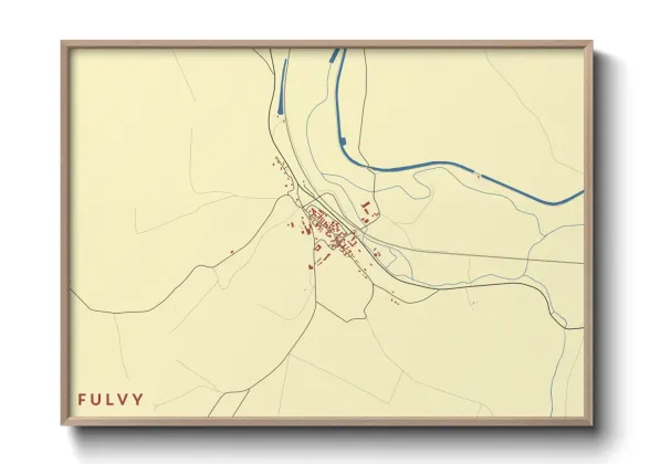 Une affiche de carte sur Fulvy