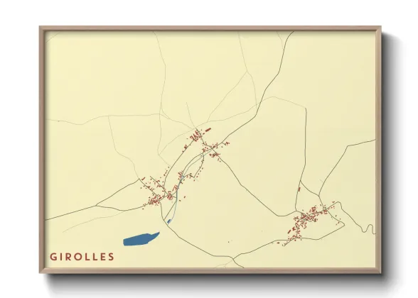 Une affiche de carte sur Girolles