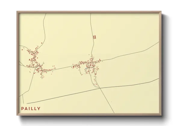 Une affiche de carte sur Pailly