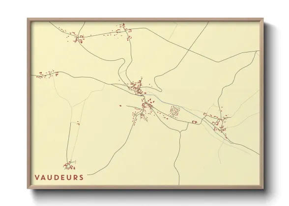 Une affiche de carte sur Vaudeurs