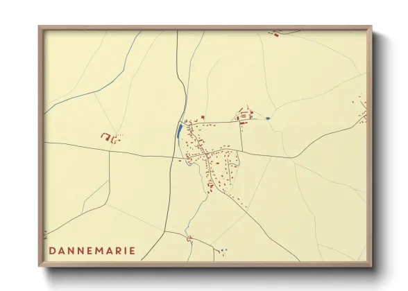 Une affiche de carte sur Dannemarie