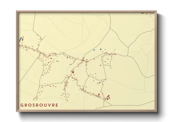 Une affiche de carte sur Grosrouvre