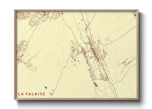 Une affiche de carte sur La Falaise
