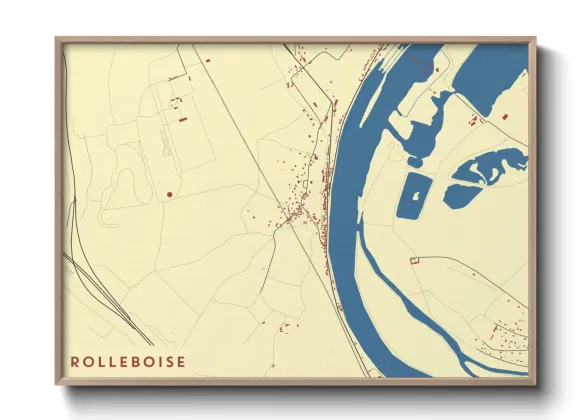 Une affiche de carte sur Rolleboise