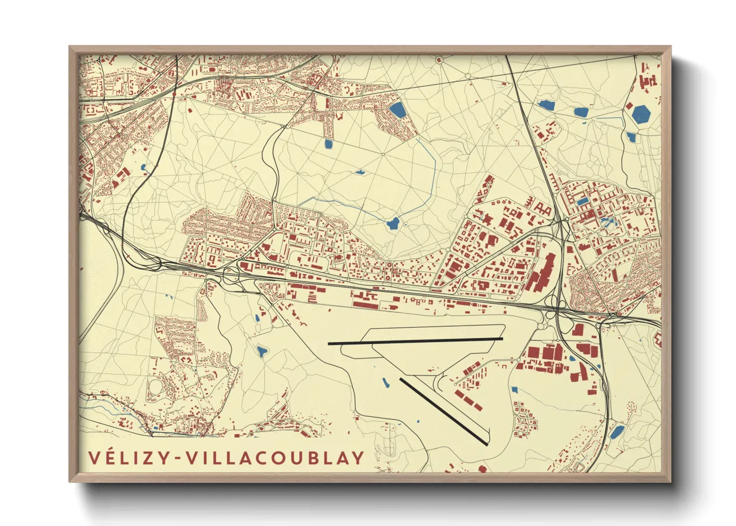 Un poster carteVélizy-Villacoublay